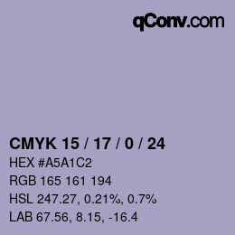 Color code: CMYK 15 / 17 / 0 / 24 | qconv.com