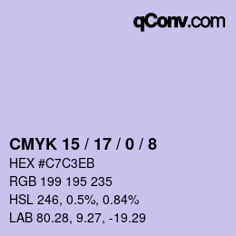 Color code: CMYK 15 / 17 / 0 / 8 | qconv.com