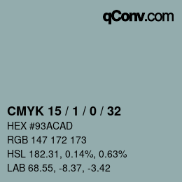Color code: CMYK 15 / 1 / 0 / 32 | qconv.com
