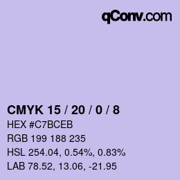 Color code: CMYK 15 / 20 / 0 / 8 | qconv.com