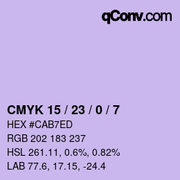 Color code: CMYK 15 / 23 / 0 / 7 | qconv.com