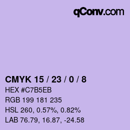 Color code: CMYK 15 / 23 / 0 / 8 | qconv.com