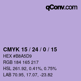 Color code: CMYK 15 / 24 / 0 / 15 | qconv.com