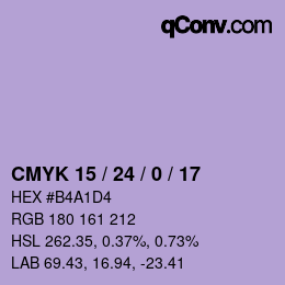 Color code: CMYK 15 / 24 / 0 / 17 | qconv.com