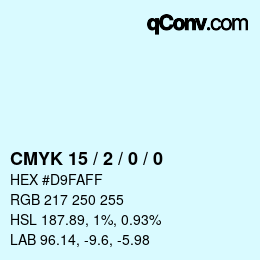 Color code: CMYK 15 / 2 / 0 / 0 | qconv.com