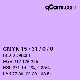 Color code: CMYK 15 / 31 / 0 / 0 | qconv.com