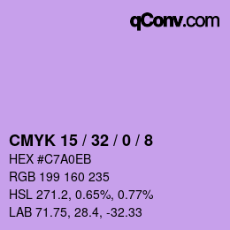 カラーコード: CMYK 15 / 32 / 0 / 8 | qconv.com