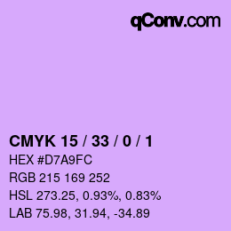 Color code: CMYK 15 / 33 / 0 / 1 | qconv.com