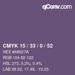 Código de color: CMYK 15 / 33 / 0 / 52 | qconv.com