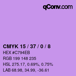 Color code: CMYK 15 / 37 / 0 / 8 | qconv.com