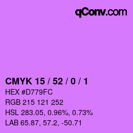 Color code: CMYK 15 / 52 / 0 / 1 | qconv.com