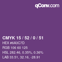 颜色代码: CMYK 15 / 52 / 0 / 51 | qconv.com
