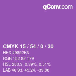 Color code: CMYK 15 / 54 / 0 / 30 | qconv.com