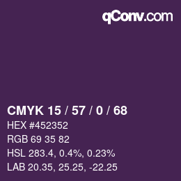 Código de color: CMYK 15 / 57 / 0 / 68 | qconv.com