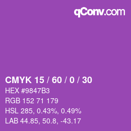 Color code: CMYK 15 / 60 / 0 / 30 | qconv.com