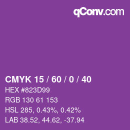 Color code: CMYK 15 / 60 / 0 / 40 | qconv.com