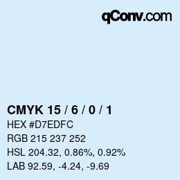 Color code: CMYK 15 / 6 / 0 / 1 | qconv.com