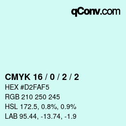 Color code: CMYK 16 / 0 / 2 / 2 | qconv.com