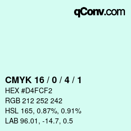 Color code: CMYK 16 / 0 / 4 / 1 | qconv.com