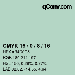 Color code: CMYK 16 / 0 / 8 / 16 | qconv.com