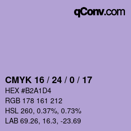 Color code: CMYK 16 / 24 / 0 / 17 | qconv.com