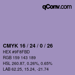 Color code: CMYK 16 / 24 / 0 / 26 | qconv.com