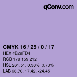 Código de color: CMYK 16 / 25 / 0 / 17 | qconv.com