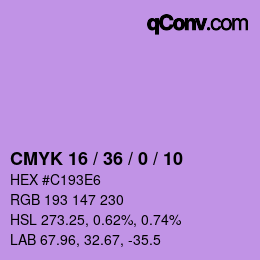 颜色代码: CMYK 16 / 36 / 0 / 10 | qconv.com