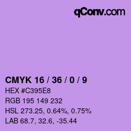 Color code: CMYK 16 / 36 / 0 / 9 | qconv.com