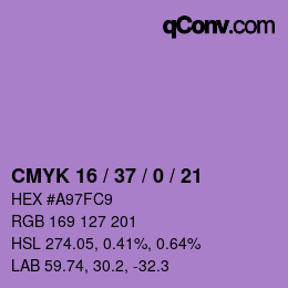 カラーコード: CMYK 16 / 37 / 0 / 21 | qconv.com