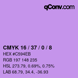 Color code: CMYK 16 / 37 / 0 / 8 | qconv.com