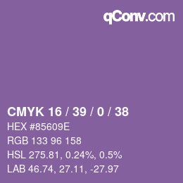 Código de color: CMYK 16 / 39 / 0 / 38 | qconv.com
