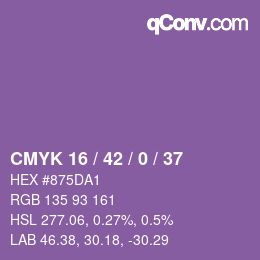 カラーコード: CMYK 16 / 42 / 0 / 37 | qconv.com