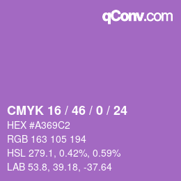 Farbcode: CMYK 16 / 46 / 0 / 24 | qconv.com