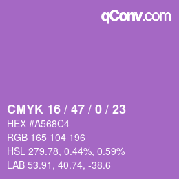 Farbcode: CMYK 16 / 47 / 0 / 23 | qconv.com