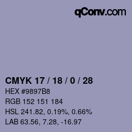 Color code: CMYK 17 / 18 / 0 / 28 | qconv.com