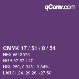 Código de color: CMYK 17 / 51 / 0 / 54 | qconv.com