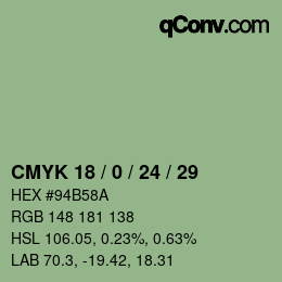 Color code: CMYK 18 / 0 / 24 / 29 | qconv.com
