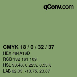 Color code: CMYK 18 / 0 / 32 / 37 | qconv.com