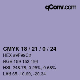Código de color: CMYK 18 / 21 / 0 / 24 | qconv.com