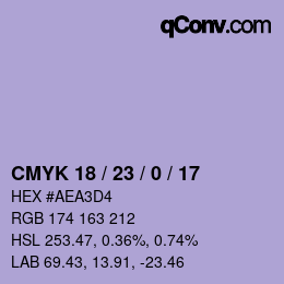 颜色代码: CMYK 18 / 23 / 0 / 17 | qconv.com