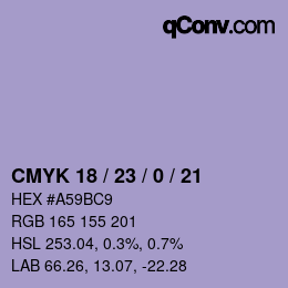 Color code: CMYK 18 / 23 / 0 / 21 | qconv.com