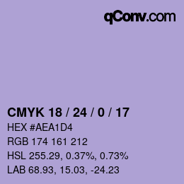 Color code: CMYK 18 / 24 / 0 / 17 | qconv.com