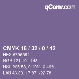 Código de color: CMYK 18 / 32 / 0 / 42 | qconv.com