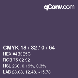 颜色代码: CMYK 18 / 32 / 0 / 64 | qconv.com