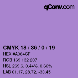 颜色代码: CMYK 18 / 36 / 0 / 19 | qconv.com