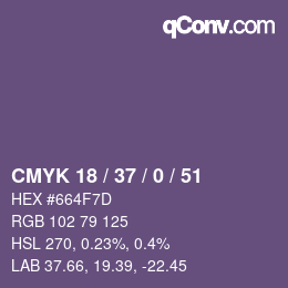 カラーコード: CMYK 18 / 37 / 0 / 51 | qconv.com