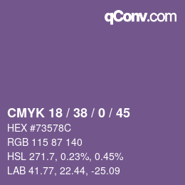 カラーコード: CMYK 18 / 38 / 0 / 45 | qconv.com