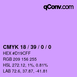 Color code: CMYK 18 / 39 / 0 / 0 | qconv.com