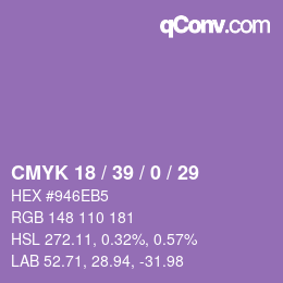 カラーコード: CMYK 18 / 39 / 0 / 29 | qconv.com